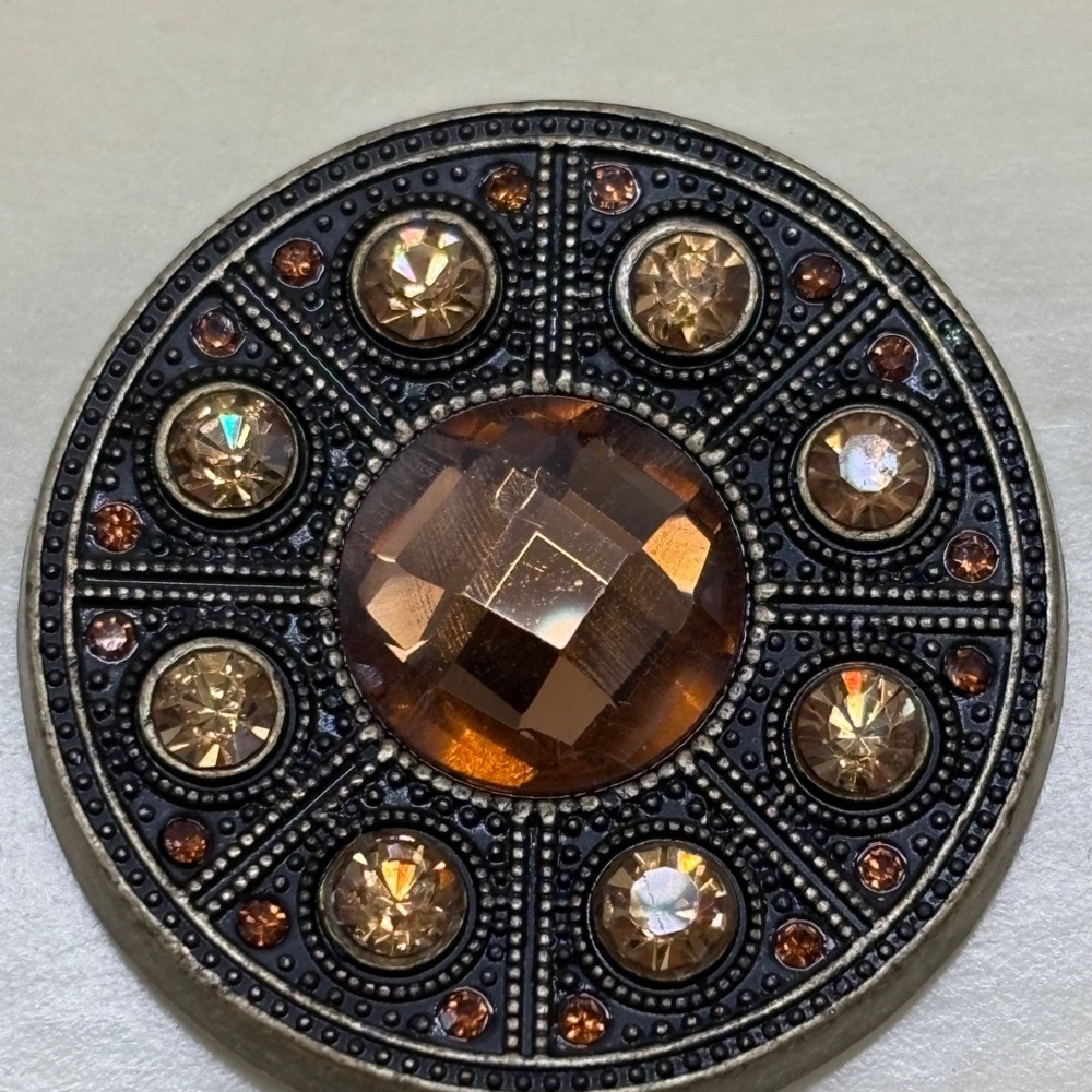 New Bronze Amber Gemstones‎ LINDSAY PHILLIPS Interchangeable Shoe Snaps DANIELLE - Picture 2 of 3